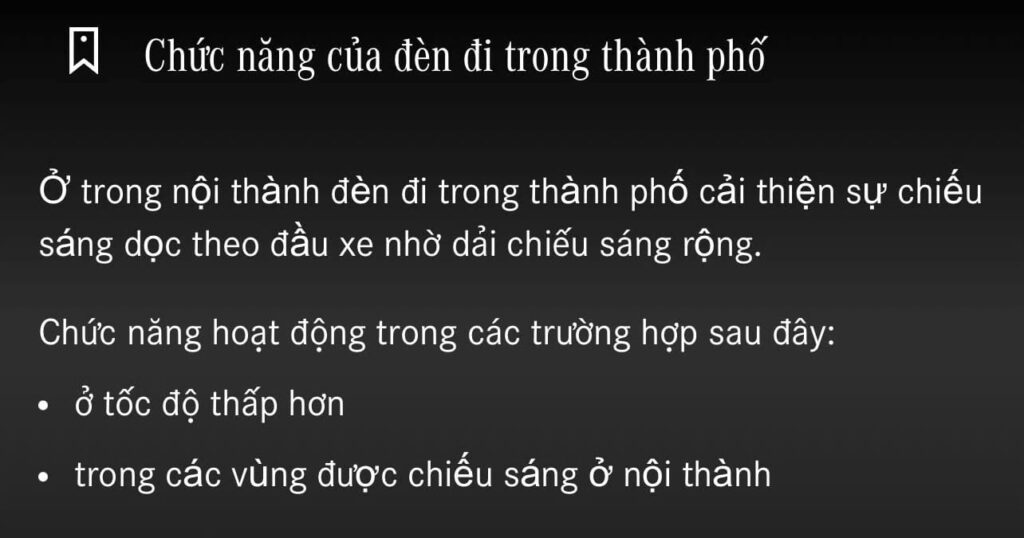 Den thanh pho tren GLC 300 4Matic Anh sang diu nhe cho do thi