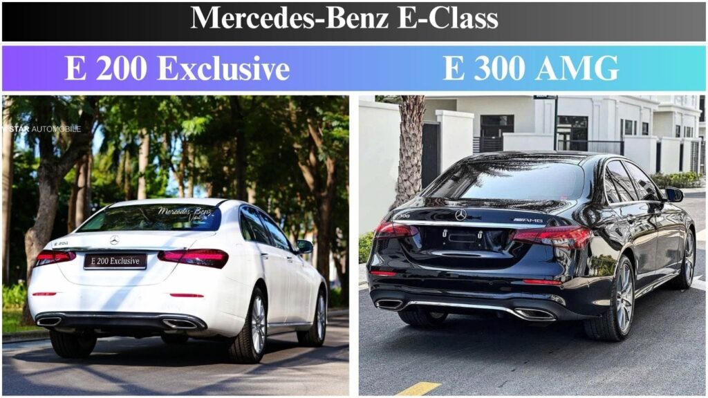 So Sánh Mercedes E200 Exclusive và E300 AMG