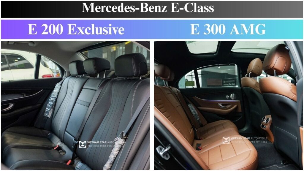 So Sánh Mercedes E200 Exclusive và E300 AMG