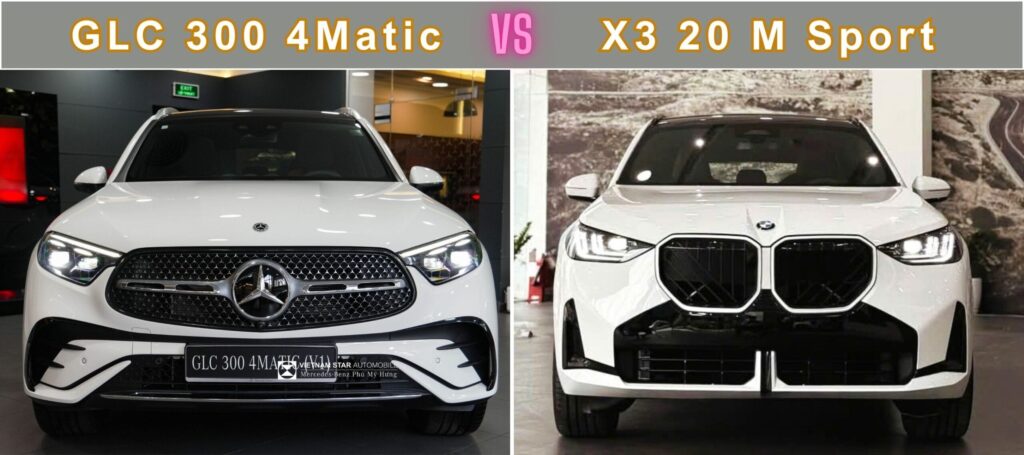 So Sánh GLC 300 4Matic và X3 20 xDrive M Sport