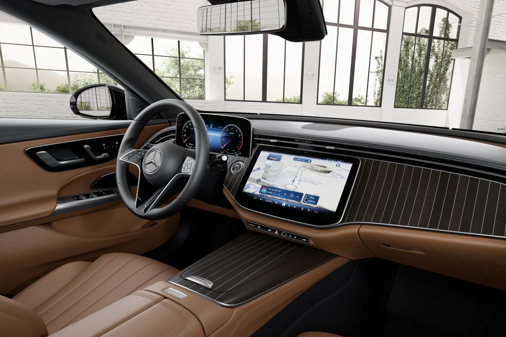 Mercedes E200 Avantgarde Nội Thất Màu Nâu