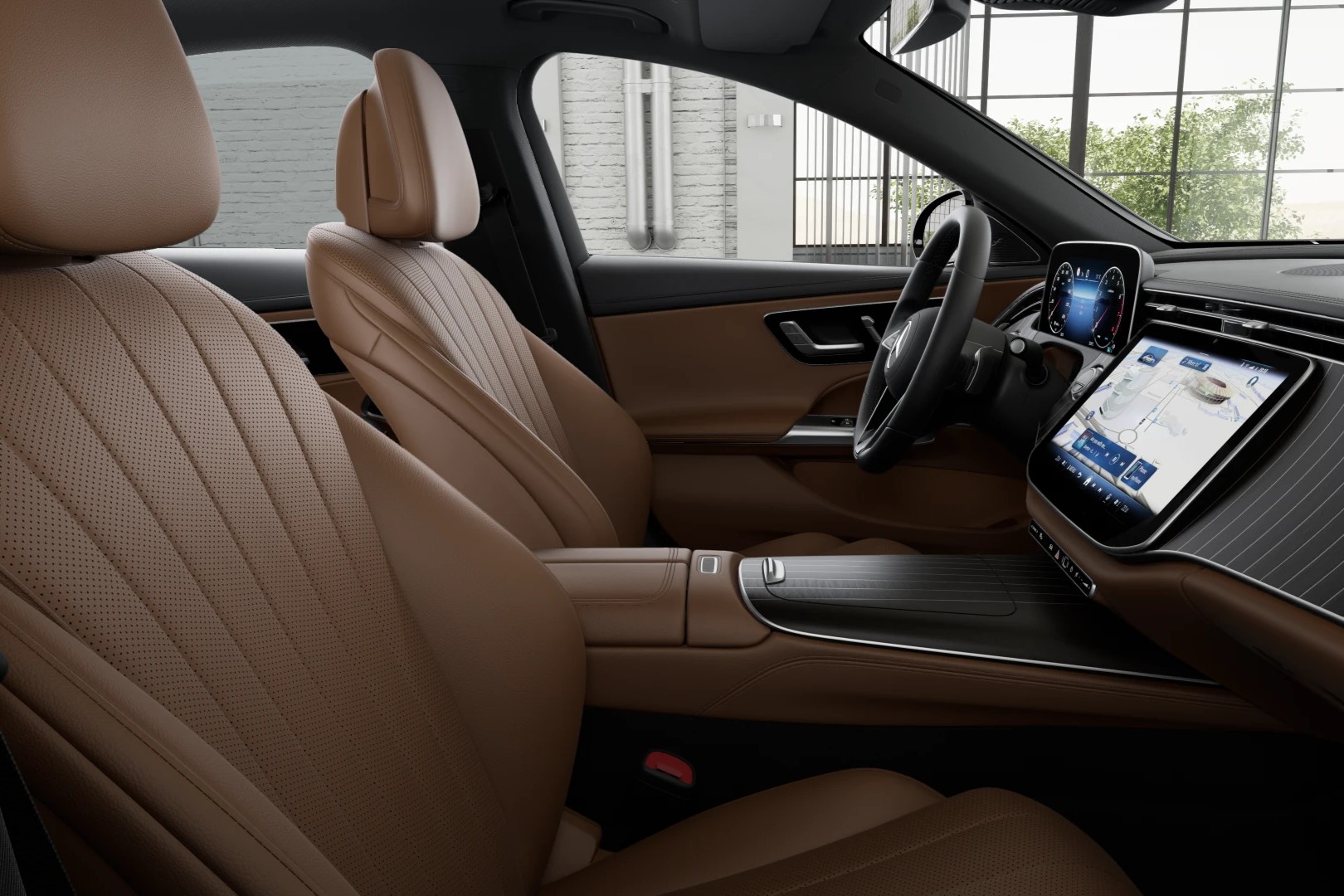 Mercedes E200 Avantgarde Nội Thất Màu Nâu